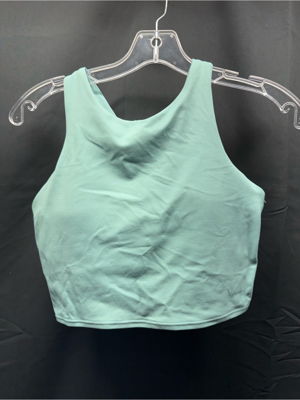 EUC Athleta High Neck padded Cropped Tank - Mint (6an)
